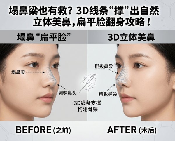 Say Goodbye to a “Flat Face” with a Low Nose Bridge | Complete Guide to 3D Contour Nose Reshaping