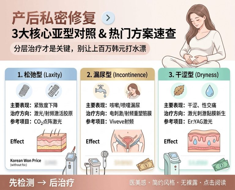 Don’t Treat Incontinence & Laxity Blindly! 3 Types of Postpartum Damage – Comparison Table