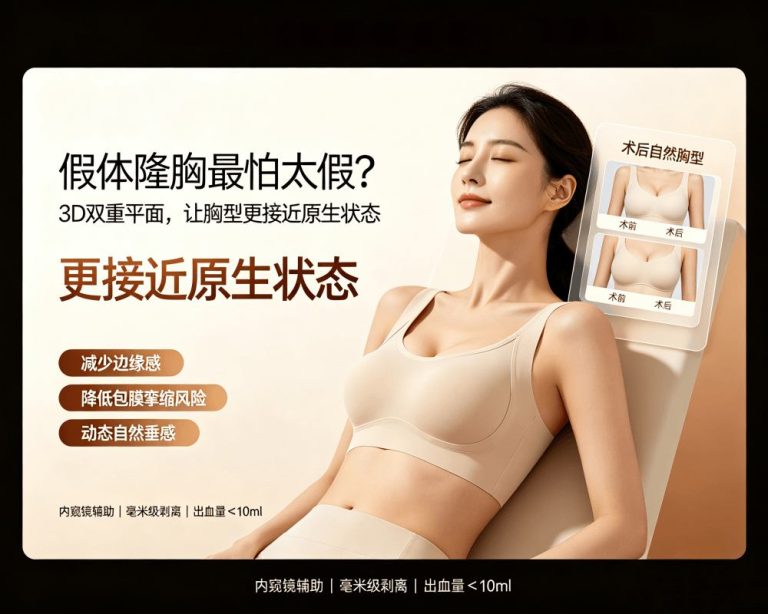 假体隆胸内窥镜技术怎么样？韩国医生解析3D双重平面与自然触感效果