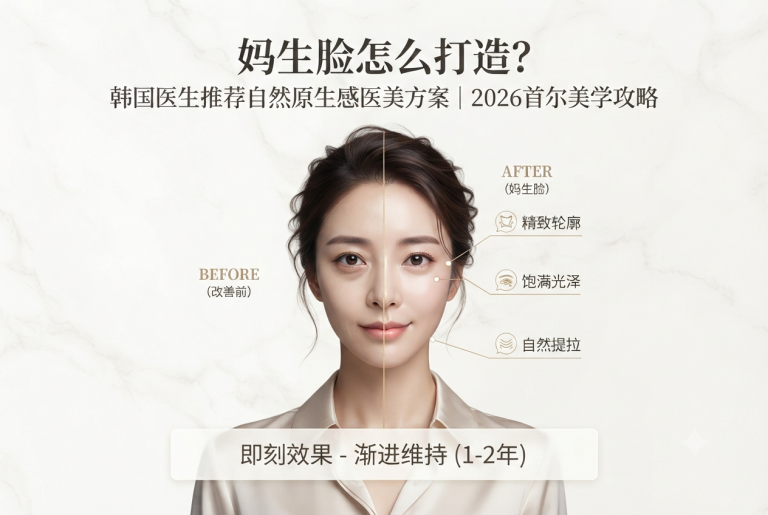 妈生脸怎么打造？韩国医生推荐自然原生感医美方案｜2026首尔美学攻略
