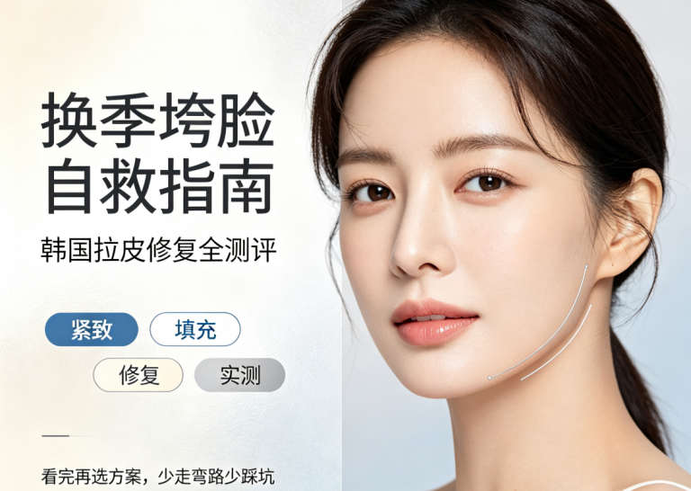 换季脸垮凹陷？韩国拉皮修复全测评，选对了一次填平尴尬