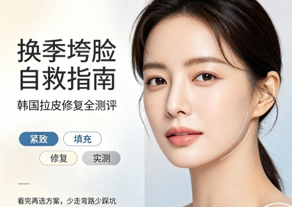 换季脸垮凹陷？韩国拉皮修复全测评，选对了一次填平尴尬