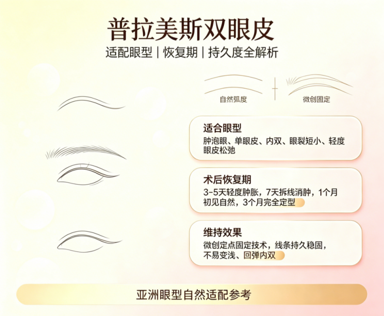 韩国普拉美斯双眼皮价格多少钱？Pramès Double Eyelid效果、恢复期、维持时间及治疗流程全攻略（2026）