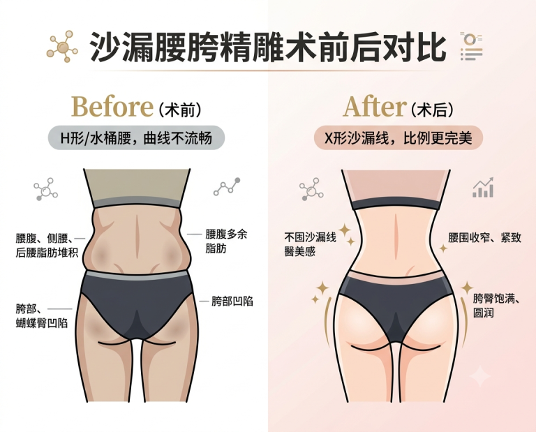 沙漏腰胯精雕术怎么样？效果、价格、恢复期全面解析（2026）