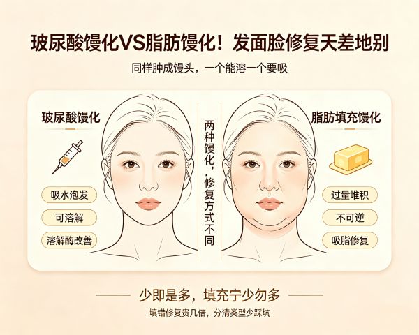 HA Filler Overfill vs. Fat Graft Overfill: Same “Doughy Face”, Completely Different Causes and Fixes