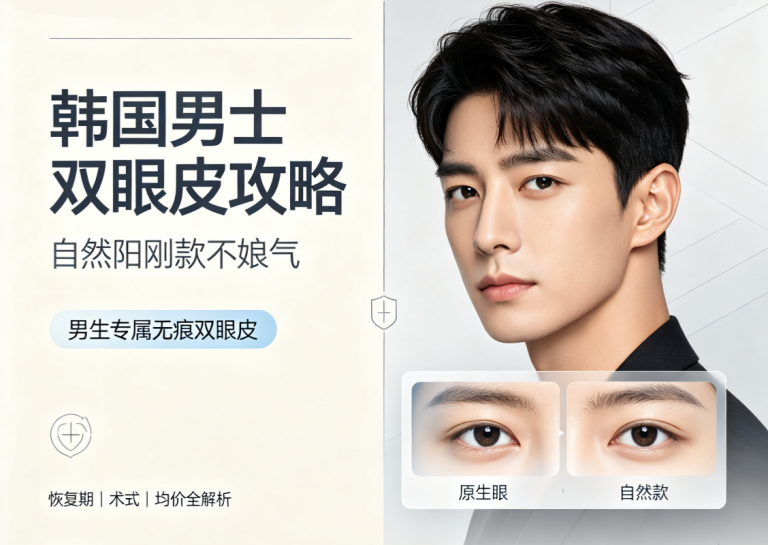 韩国男士双眼皮攻略｜自然阳刚效果、恢复期、价格一次看懂（2026）