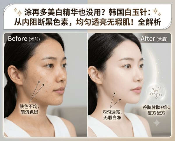 No matter how much whitening serum you apply, it doesn’t work? | Complete guide to Korea’s “White Injection” for blocking melanin from within