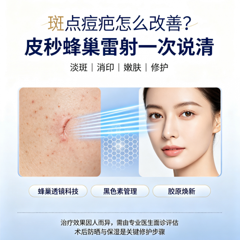 告别斑点与痘疤｜解锁皮秒蜂巢雷射的净肤新生效果