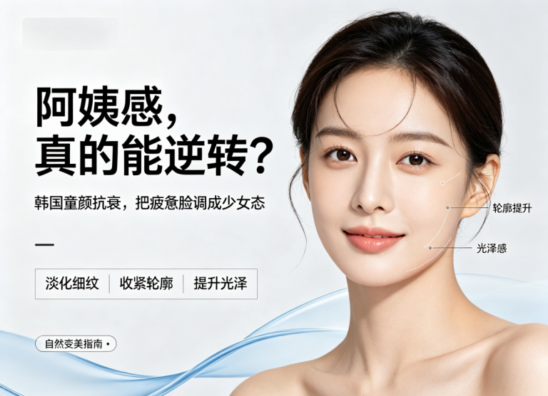 终于不用被叫阿姨了，韩国童颜抗衰让脸像睡足了十年