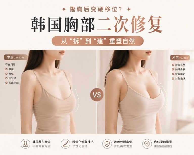 隆胸后变硬移位？韩国胸部二次修复，从“拆”到“建”重塑自然