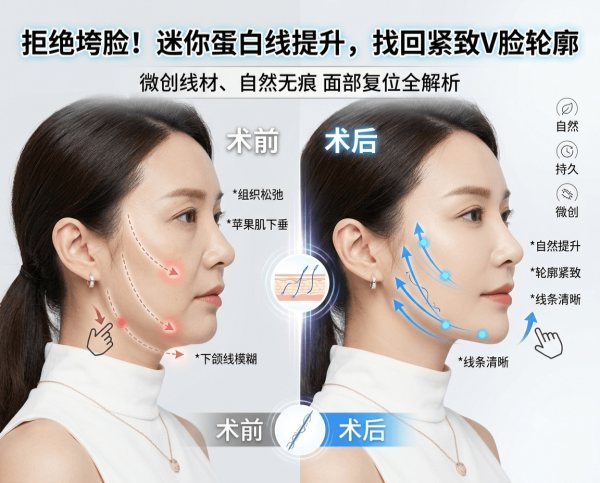 Every time you look in the mirror, you want to “lift” your face with your hands? | Complete guide to Korea’s Mini Protein Thread Lift – natural, scar‑free facial repositioning with minimally invasive threads