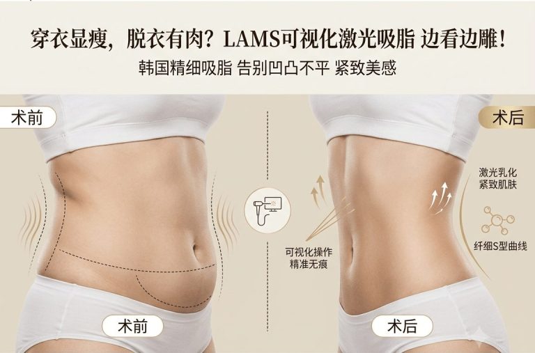 Afraid of Lumps After Liposuction? Korean LAMS Visual Laser Liposuction – Sculpt with Precision, See as You Go