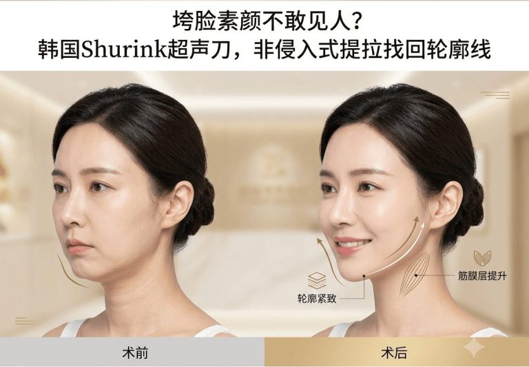换季脸垮不敢素颜？韩国Shurink超声刀，非侵入式提拉找回轮廓线