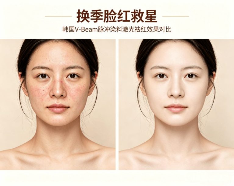 Seasonal Facial Redness Like a “Flushed Face”? Korean V‑Beam Pulsed Dye Laser – Say Goodbye to Spider Veins Without Rebound Pigmentation