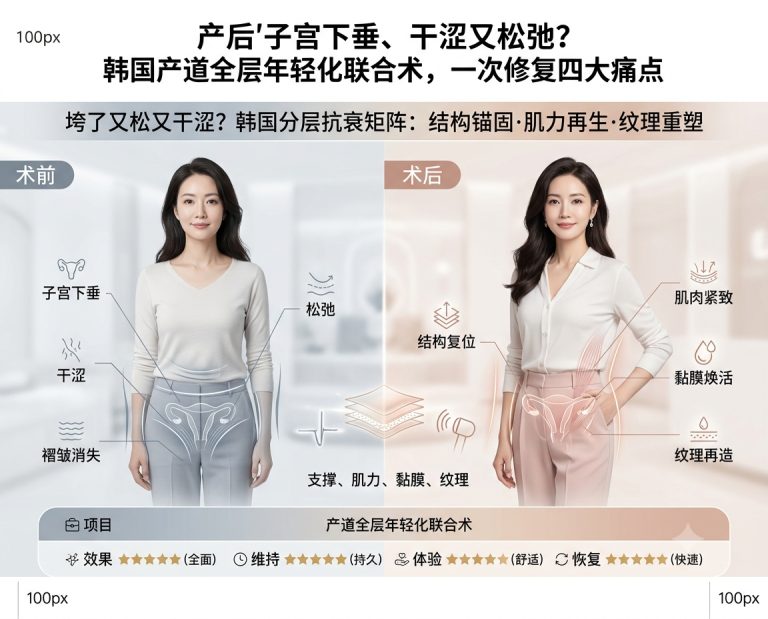 Postpartum Uterine Prolapse, Dryness, and Laxity? Korean Full‑Layer Vaginal Rejuvenation Combined Procedure – One Surgery for Four Major Concerns