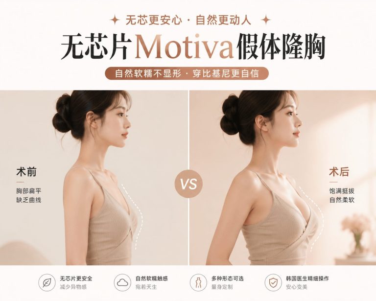夏天穿比基尼被说“平”？韩国无芯片Motiva假体隆胸，自然软糯不显形