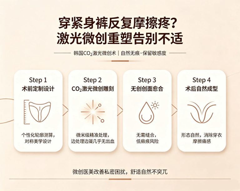 Tight Pants Always “Chafing” Uncomfortably? Korean Laser Labiaplasty – Minimally Invasive Reshaping to Eliminate Friction Discomfort with Natural Refinement