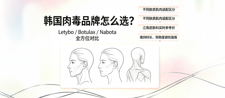 韩国肉毒杆菌品牌怎么选？Letybo、Botulax、Nabota对比｜2026首尔江南皮肤科价格与攻略