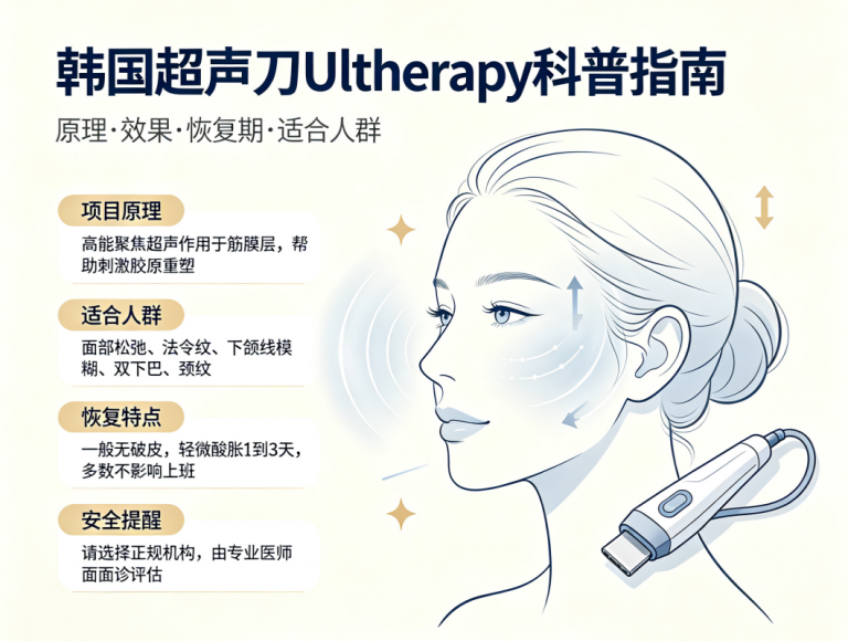 韩国超声刀（Ultherapy）完整指南：价格、效果、恢复期及适合人群（2026最新版）