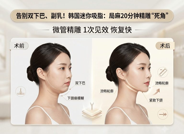 Injections Not Working for Double Chin, Accessory Breasts, or Knee Fat? Korean Mini Liposuction – 20 Minutes to Sculpt Stubborn Areas Under Local Anaesthesia