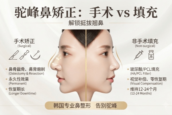 驼峰鼻怎么办？韩国手术vs填充矫正攻略，告别驼峰鼻解锁挺拔翘鼻