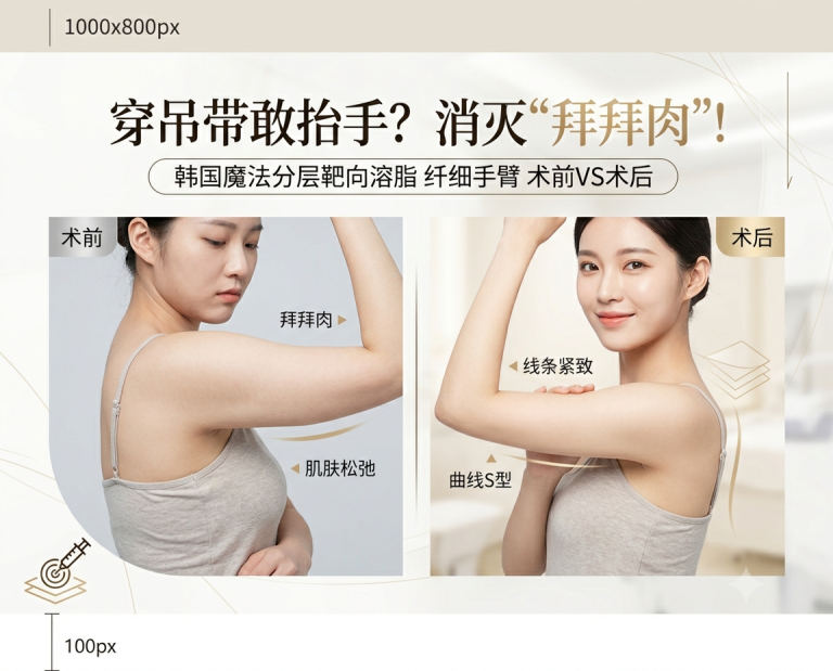 Afraid to Raise Your Arms in a Sleeveless Top? Korean “Magic Slimming Injection” – Eliminate Bat Wings Without Surgery