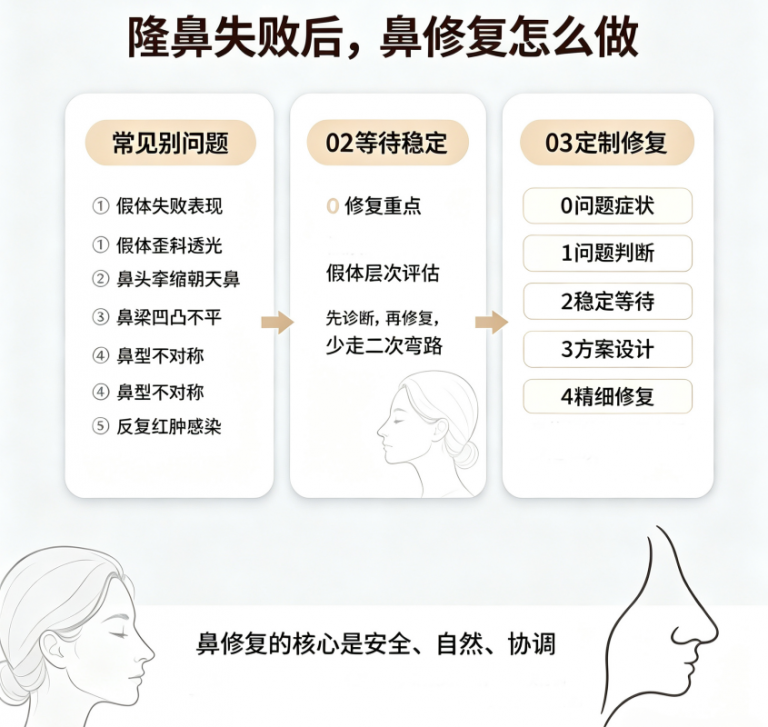 鼻子整形失败怎么办？韩国医生推荐鼻修复改善方案