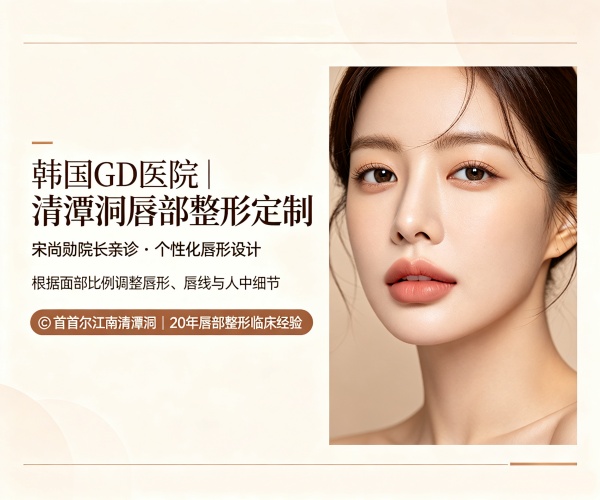 GD医院唇部整形｜宋尚勋院长亲诊，丘比特唇填充 + GoldenView唇线