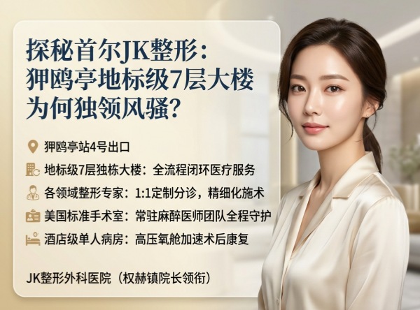 Which Apgujeong Plastic Surgery Clinic is Best? JK’s 7-Story Building + Specialists in Each Field + Hospital-Level Post-Op Recovery (2026)