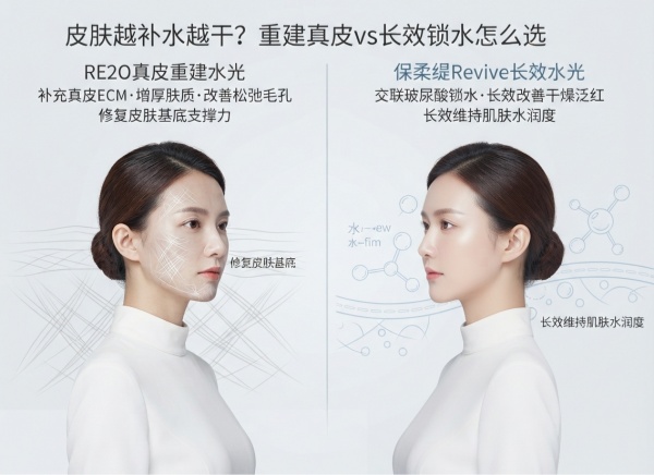 皮肤越补水越干怎么办？RE2O重建vs保柔缇锁水怎么选（2026）