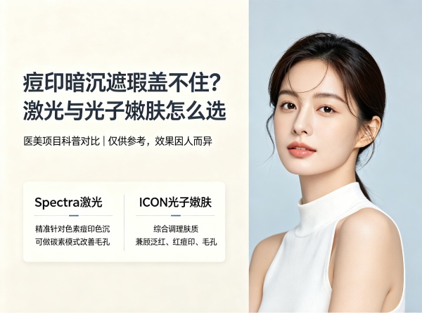 痘印暗沉遮瑕都盖不住？韩国Spectra激光和ICON光子嫩肤哪个更适合我？