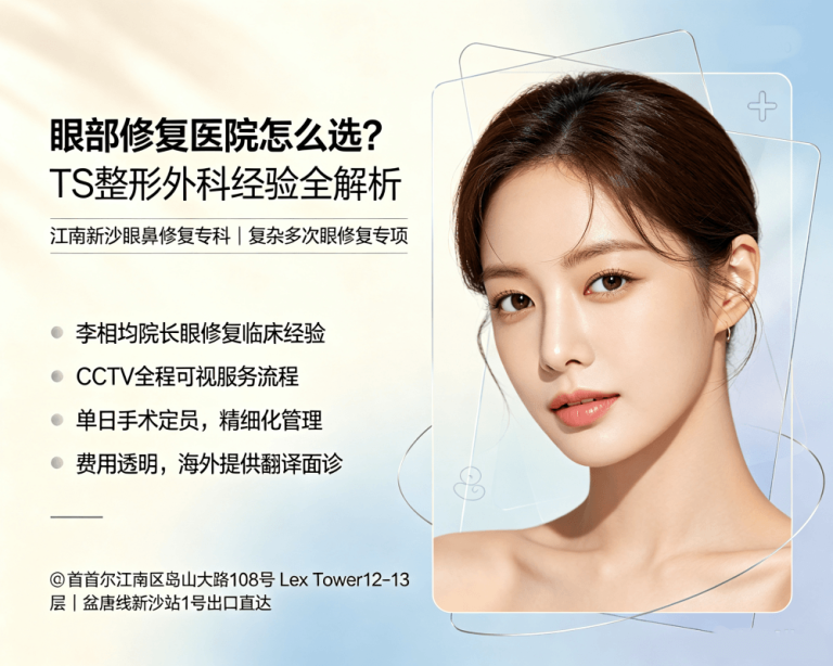 韩国眼部修复医院怎么选？TS整形外科数万例经验一次说清