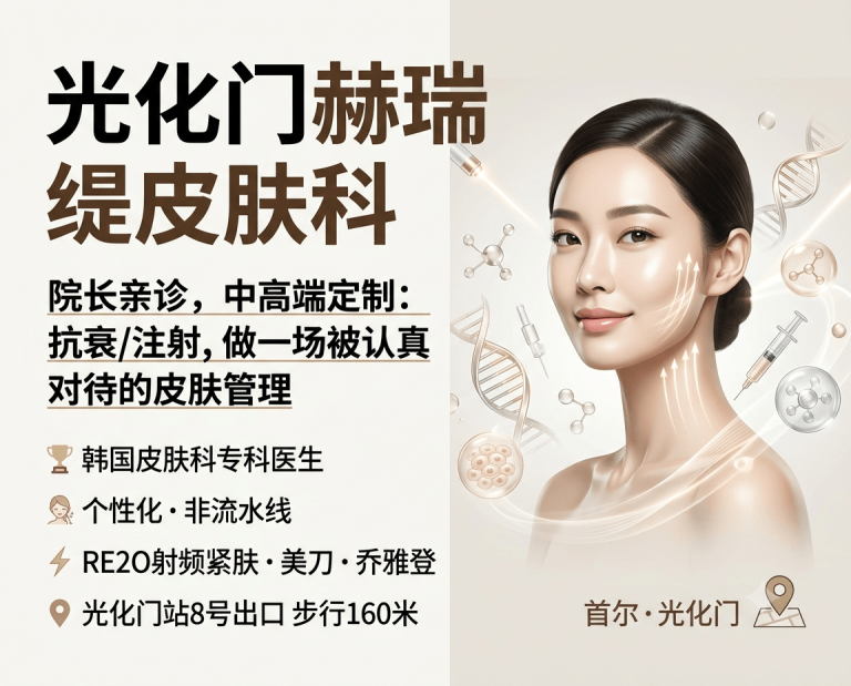 光化门赫瑞缇皮肤科 | 院长亲诊·中高端定制·抗衰/注射