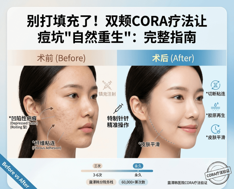 玻尿酸填了又塌、激光做了又反复？｜韩国双颊CORA疗法如何让凹陷“自然重生”？