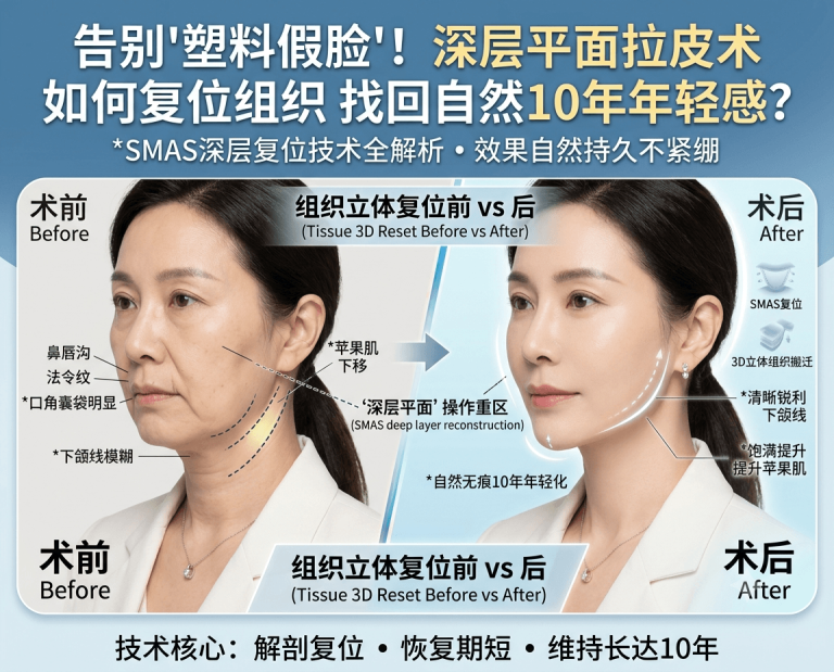 不想拉成“塑料假脸”、又想要大拉皮的持久效果？｜韩国深层平面拉皮术如何实现自然无痕年轻化？