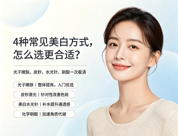光子嫩肤、皮秒、水光针、刷酸哪个更适合皮肤美白？横向对比帮你对号入座