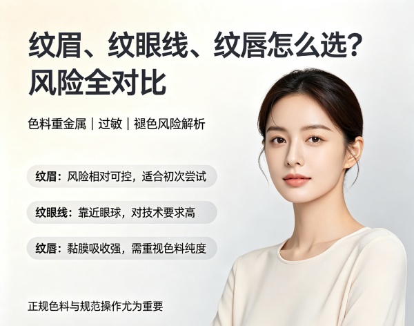 纹眉、纹眼线、纹唇哪个更安全？色料重金属、过敏、褪色风险全对比