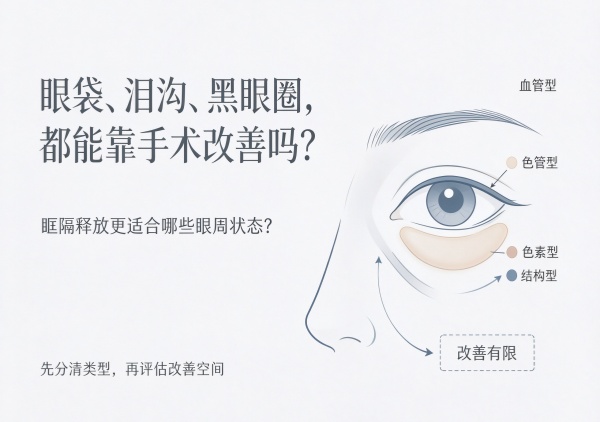 眼袋泪沟黑眼圈能一起变淡吗？眶隔释放术的真实边界