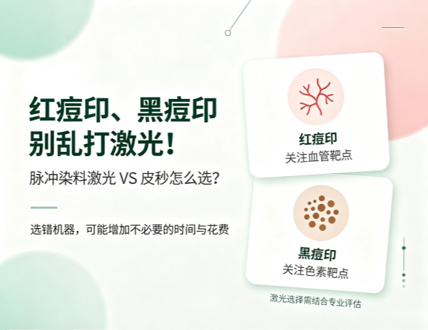 红痘印和黑痘印，脉冲染料激光和皮秒到底怎么选？